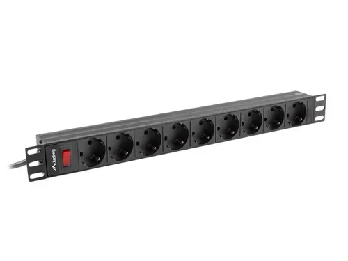 Филтър, Lanberg power distribution unit (PDU) 19" 1U 16A 9xSchuko outlets,black Филтър, Lanberg power distribution unit (PDU) 19" 1U 16A 9xSchuko outlets,black