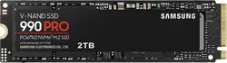 Твърд диск, Samsung SSD 990 PRO 2TB PCIe 4.0 NVMe 2.0 M.2 V-NAND 3-bit MLC, 256-bit Encryption, Read 7450 MB/s Write 6900 MB/s