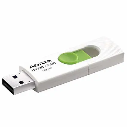 Памет, Adata 32GB UV320 USB 3.2 Gen1-Flash Drive White