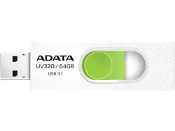 Памет, Adata 64GB UV320 USB 3.2 Gen1-Flash Drive White