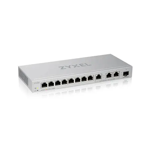 Комутатор, ZyXEL XGS1250-12, 12-Port Gigabit webmanaged Switch with 8 port 1G + 3-Port MultiGig 1/2.5/5/10G + 1-Port SFP+