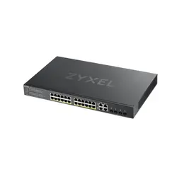 Комутатор, ZyXEL GS1920-24HPv2, 28 Port Smart Managed Switch 24x Gigabit Copper and 4x Gigabit dual pers., hybird mode, standalone or NebulaFlex Cloud