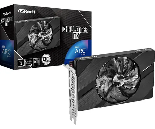 Видео карта ASRock Intel ARC A380 Challenger ITX 6GB OC Видео карта ASRock Intel ARC A380 Challenger ITX 6GB OC