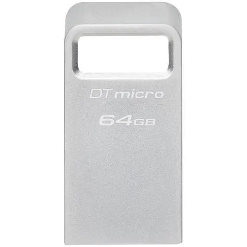 USB памет KINGSTON DataTraveler Micro, 64GB,USB-A 3.2 Gen 1, Сребрист