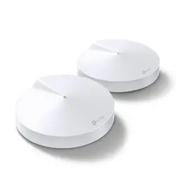 Безжичен рутер TP-Link Deco M5, AC1300, 2.4/5 GHz, 400 -  867 Mbps, Gigabit, (2-pack)