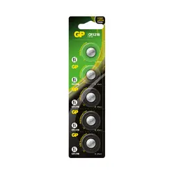 Литиева бутонна батерия GP CR-1216, 3V, 5 бр. в блистер, цена за 1 бр. батерия