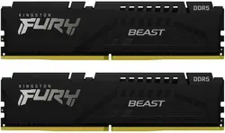 Памет Kingston FURY Beast Black 64GB(2x32GB) DDR5 5200MHz KF552C40BBK2-64