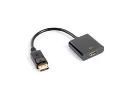 Адаптер, Lanberg adapter display port (m) -> HDMI (f), 10cm cable