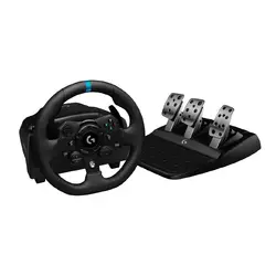 Волан, Logitech G923 Racing Wheel And Pedals, Xbox One, PC, 900° Rotation, Trueforce Next-Gen Force Feedback, Dual Clutch (In Supported Games), Aluminium, Steel, Leather
