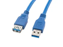Кабел, Lanberg extension cable USB 3.0 AM-AF, 1.8m, blue