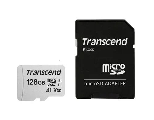 Памет, Transcend 128GB microSD w/ adapter UHS-I U3 A1 Памет, Transcend 128GB microSD w/ adapter UHS-I U3 A1