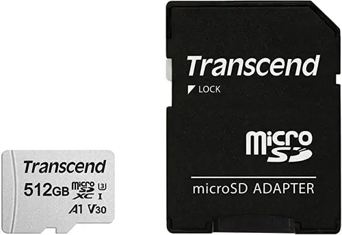 Памет, Transcend 512GB microSD w/ adapter UHS-I U3 A1 Памет, Transcend 512GB microSD w/ adapter UHS-I U3 A1