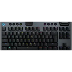 Клавиатура, Logitech G915 Wireless TKL Keyboard, GL Tactile Low Profile, Lightspeed Wireless, Lightsync RGB, Game Mode, Media Controls, Carbon