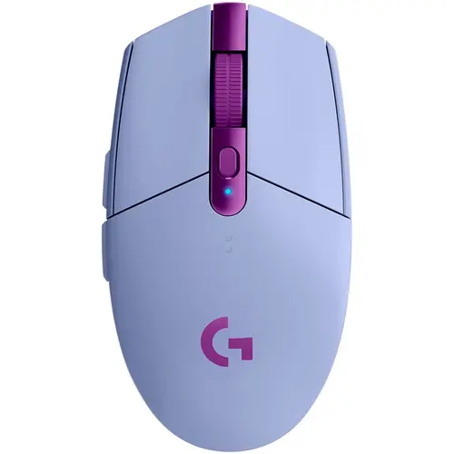 Мишка, Logitech G305 Wireless Mouse, Lightsync RGB, Lightspeed Wireless, HERO 12K DPI Sensor, 400 IPS, 6 Programmable Buttons, Lilac Мишка, Logitech G305 Wireless Mouse, Lightsync RGB, Lightspeed Wireless, HERO 12K DPI Sensor, 400 IPS, 6 Programmable Buttons, Lilac