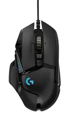 Мишка, Logitech G502 Mouse, Lightsync RGB, HERO 25K DPI Sensor, 400 IPS, 5x3.6g Optional Weights, 11 Programmable Buttons, 114g, Black