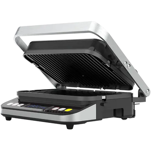 AENO ''Electric Grill EG1: 2000W, 3 heating modes - Upper Grill, Lower Grill, Both Grills Defrost, Max opening angle -180°, Temperature regulation, Timer, Removable double-sided plates, Plate size 320*220mm'' AENO ''Electric Grill EG1: 2000W, 3 heating modes - Upper Grill, Lower Grill, Both Grills Defrost, Max opening angle -180°, Temperature regulation, Timer, Removable double-sided plates, Plate size 320*220mm''