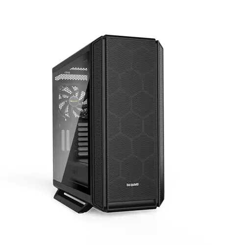 be quiet! SILENT BASE 802 Window Black, E-ATX/ATX/M-ATX/Mini-ITX, 3x Pure Wings 2 140mm, 4-step fan controller with PWM Hub, 2x USB 3.2 Gen. 1, 1x USB 3.2 Gen. 2 Type C, Mic + Audio, Interchangeable top cover and front panel, 3Y warranty