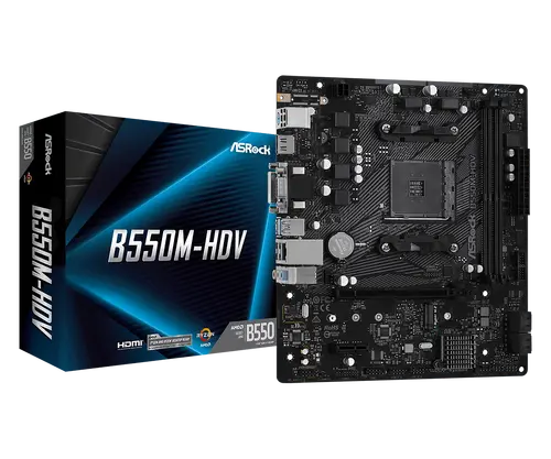 Дънна платка, ASROCK B550M-HDV /AM4