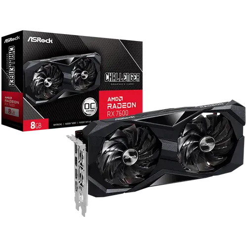 Видео карта ASROCK RX 7600 Challenger OC 8GB GDDR6