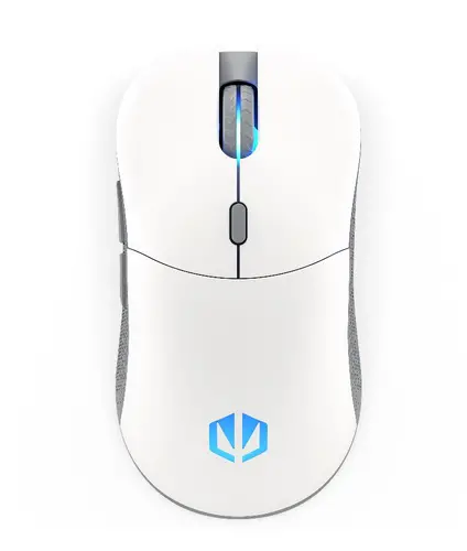 Endorfy GEM Plus Wireless Onyx White Gaming Mouse, PIXART PAW3395 Optical Gaming Sensor, 26000DPI, 74G Lightweight design, KAILH GM 8.0 Switches, 1.6M Paracord Cable, PTFE Skates, ARGB lights, 2 Year Warranty