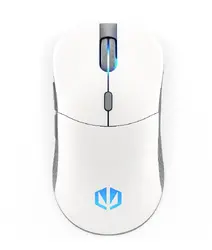 Endorfy GEM Plus Wireless Onyx White Gaming Mouse, PIXART PAW3395 Optical Gaming Sensor, 26000DPI, 74G Lightweight design, KAILH GM 8.0 Switches, 1.6M Paracord Cable, PTFE Skates, ARGB lights, 2 Year Warranty