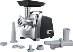 Месомелачка, Bosch MFW67450, Meat mincer, ProPower 2000W, 3,5 kg/min, nr. 8, 3 sieves, kebbe attachment, juice extractor, reverse function, fruit press