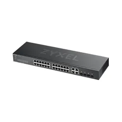 Комутатор, ZyXEL GS1920-24v2, 28 Port Smart Managed Switch 24x Gigabit Copper and 4x Gigabit dual pers., hybird mode, standalone or NebulaFlex Cloud