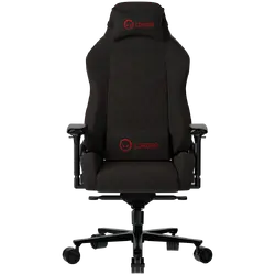 LORGAR Ace 422, Gaming chair, Anti-stain durable fabric, 1.8 mm metal frame, multiblock mechanism, 4D armrests, 5 Star aluminium base, Class-4 gas lift, 75mm PU casters, Black + red