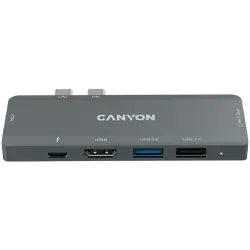 CANYON hub DS-5 7in1 Thunderbolt 3 Space Grey