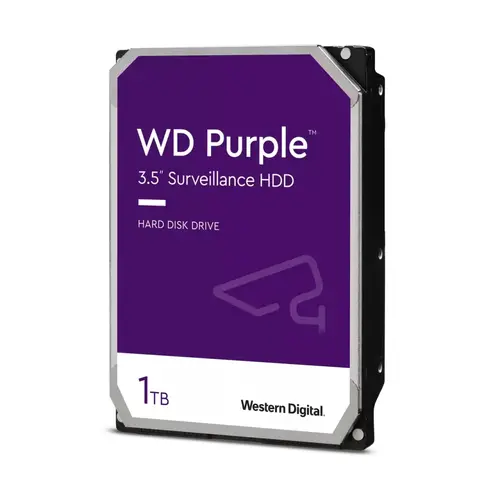 Твърд диск, Western Digital Purple 1TB ( 3.5'', 64MB, 5400 RPM, SATA 6Gb/s ) Твърд диск, Western Digital Purple 1TB ( 3.5'', 64MB, 5400 RPM, SATA 6Gb/s )