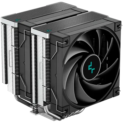 DeepCool AK620, CPU Air Cooler, 2x120mm PWM Fan, TDP 260W, 6 Heatpipes, LGA2066/2011-v3/2011/1700/1200/115x, AMD AM5/AM4, 129x138x160 mm(LxWxH), 3Y, R-AK620-BKNNMT-G