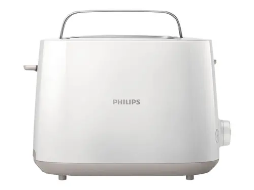 Philips Тостер Daily Collection  2 големи отделения с променлива ширина, 8 настройки, бял