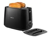 PHILIPS Тостер Daily Collection  2 големи отделения с променлива ширина 8 настройки черен