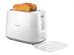PHILIPS Тостер Daily Collection  2 големи отделения с променлива ширина 8 настройки бял