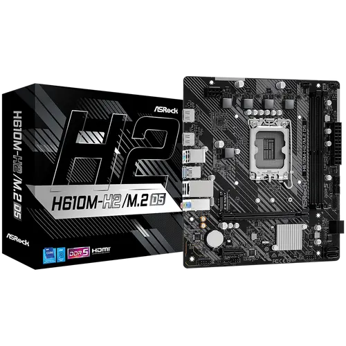 Дънна платка ASRock H610M-H2/M.2, DDR5, mATX