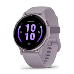 Garmin vívoactive® 5 - vívoactive® 5 - Metallic Orchid безел с Orchid корпус и силиконова каишка 010-02862-13