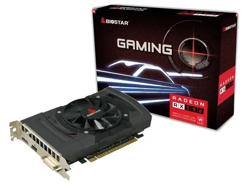 Видео карта BIOSTAR Radeon RX550, 4GB, GDDR5, 128 bit, DVI-I, HDMI, DisplayPort, PCI Express 3.0 x16 Видео карта BIOSTAR Radeon RX550, 4GB, GDDR5, 128 bit, DVI-I, HDMI, DisplayPort, PCI Express 3.0 x16