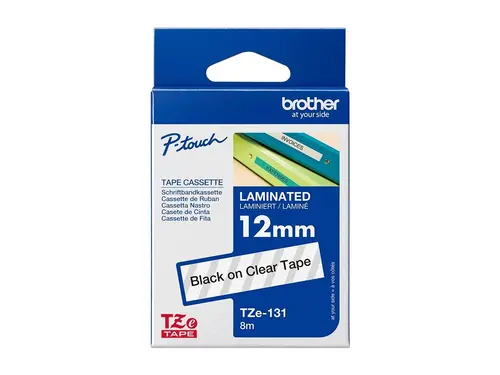 Консуматив, Brother TZe-131 Tape Black on Clear Laminated 12mm - Eco Консуматив, Brother TZe-131 Tape Black on Clear Laminated 12mm - Eco