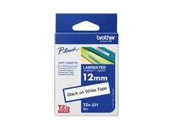 Консуматив, Brother TZe-231 Tape Black on White Laminated 12mm - Eco