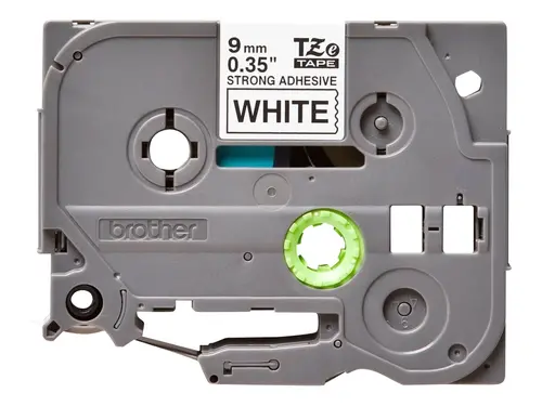 Консуматив, Brother TZe-S221 Tape Black on White, Strong Adhesive, 9mm, 8m