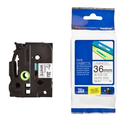 Консуматив, Brother TZe-261 Tape Black on White, Laminated, 36mm, 8 m - Eco