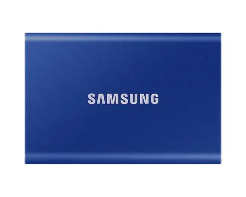 Твърд диск, Samsung Portable SSD T7 2TB, USB 3.2, Read 1050 MB/s Write 1000 MB/s, Indigo Blue