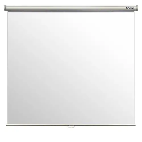 Екран, Acer M87-S01MW Projection Screen, 87" (1:1), 70''x70'' (Area 1740mm X 1740mm), Wall & Ceiling, Matte White, Manual, 5.5Kg