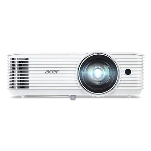 Мултимедиен проектор, Acer Projector S1286H, DLP, Short Throw, XGA (1024x768), 3500 ANSI Lumens, 20000:1, 3D, HDMI, VGA, RCA, Audio in, Audio out, VGA out, DC Out (5V/1A, USB-A), Speaker 16W, Bluelight Shield, 3.1kg, White Мултимедиен проектор, Acer Projector S1286H, DLP, Short Throw, XGA (1024x768), 3500 ANSI Lumens, 20000:1, 3D, HDMI, VGA, RCA, Audio in, Audio out, VGA out, DC Out (5V/1A, USB-A), Speaker 16W, Bluelight Shield, 3.1kg, White