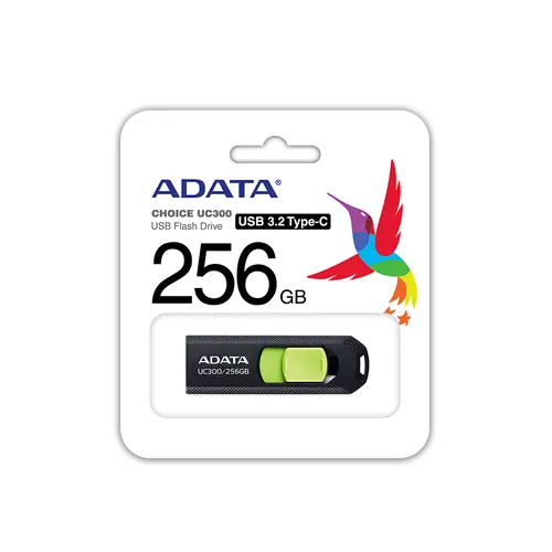 Памет, 256GB TYPE-C UC300 ADATA BK/GN