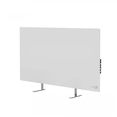 AENO Premium Eco Smart Heater, 700W, Tempered glass, Infrared+convection heating type, Led display Plug type: Europe (E/F type), WHITE