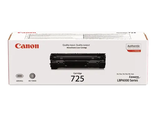 CANON CRG-725 toner cartridge black standard capacity 1.600 pages 1-pack