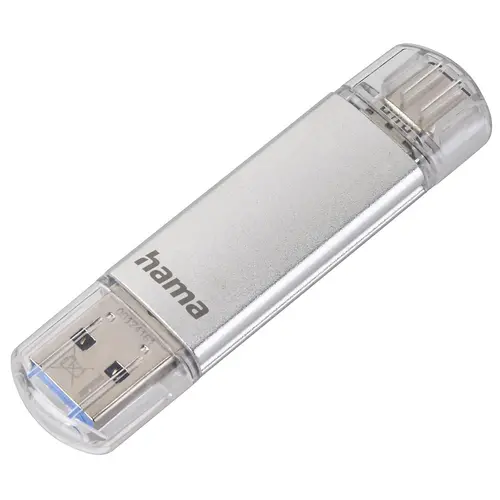USB памет HAMA Тип USB-C/USB-A 3.0 Laeta, 32GB, 40 MB/s, silver