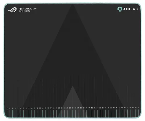 Подложка за мишка, Asus ROG Hone Ace Aim Lab Edition Gaming Mouse Pad, 508 X 420 x 3 mm, Large Size, Soft, Hybrid Cloth Material, Non-Slip Rubber Base, Esports & FPS Gaming,Black