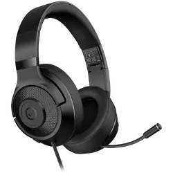 LORGAR Noah 101, Gaming headset with microphone, 3.5mm jack connection, cable length 2m, foldable design, PU leather ear pads, size: 185*195*80mm, 0.245kg, black